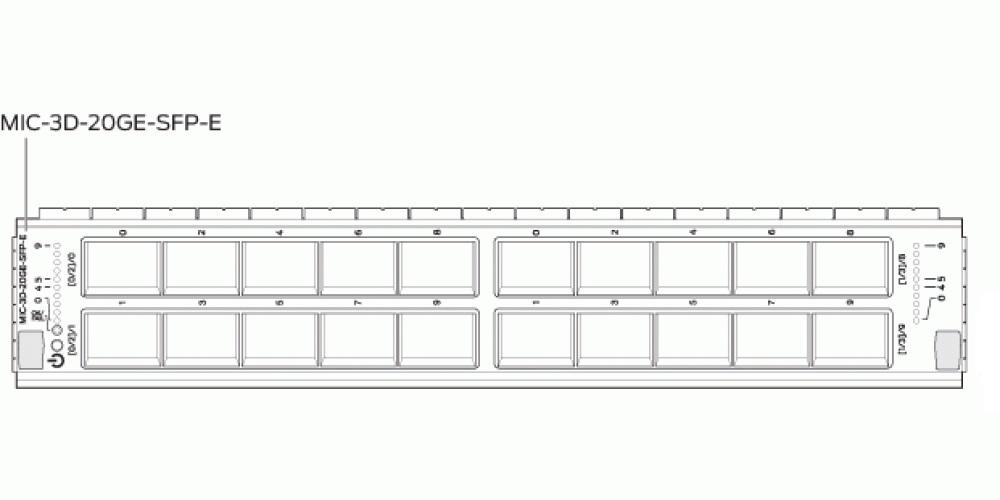 module d'interface Juniper MIC-3D-20GE-SFP MIC-3D-20GE-SFP by Juniper