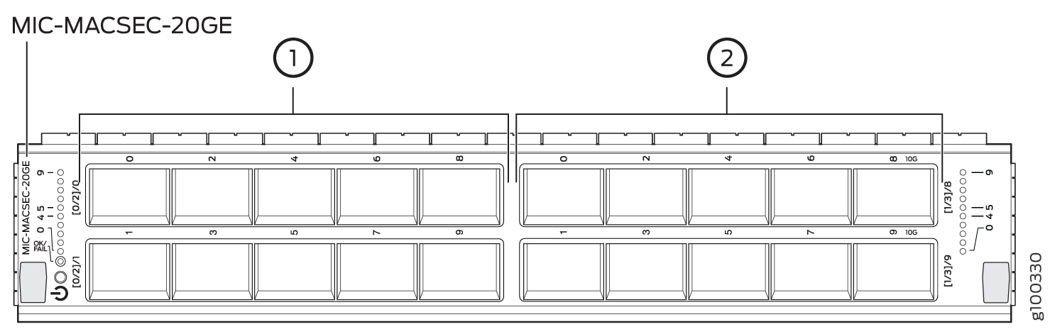 module d'interface Juniper MIC-MACSEC-20GE MIC-MACSEC-20GE by Juniper