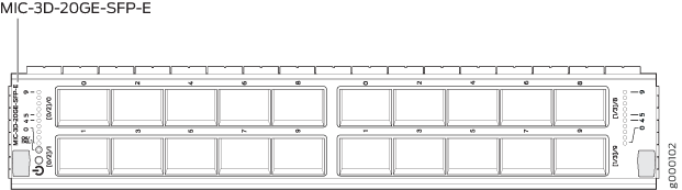 module d'interface Juniper MIC-3D-20GE-SFP-E MIC-3D-20GE-SFP-E by Juniper