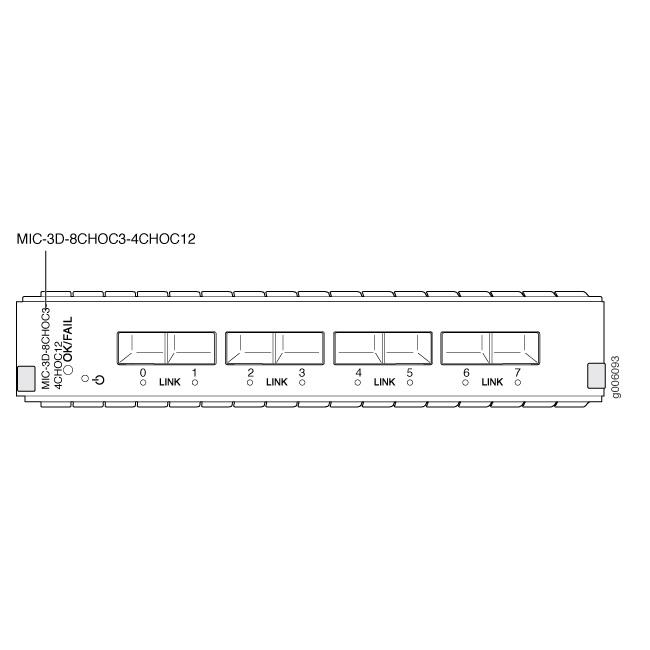 module d'interface Juniper MIC-3D-8CHOC3-4CHOC12 MIC-3D-8CHOC3-4CHOC12 by Juniper